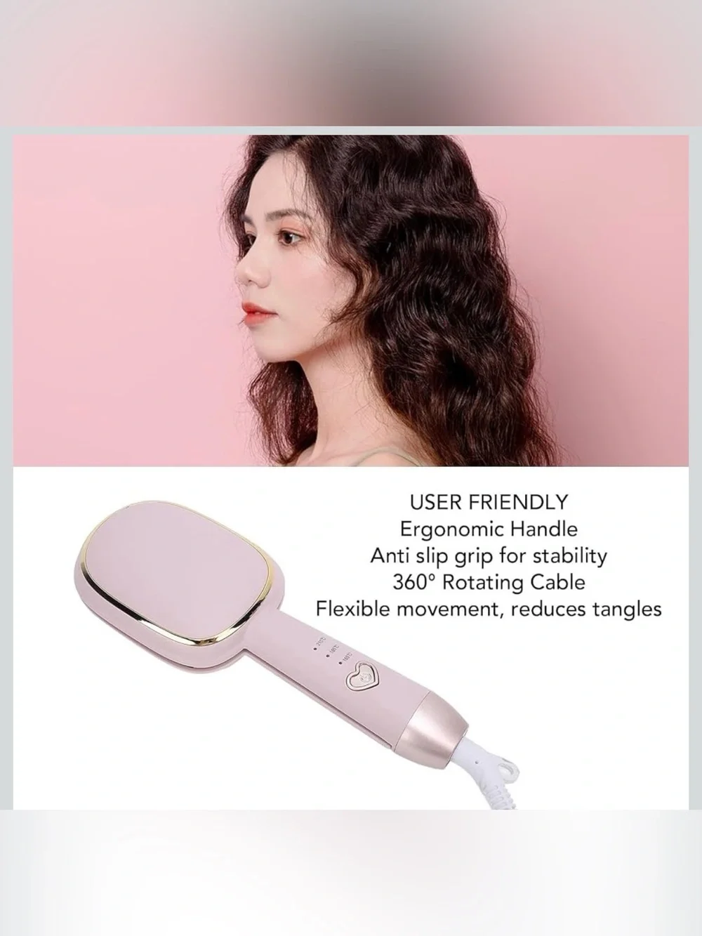 Electric Curling Stick pink